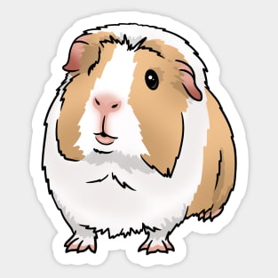 Cream Dutch Crested Guinea Pig Sticker